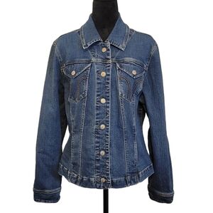 Dressbarn Classic Blue Denim Jacket